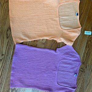 Old Navy Textured Pink Top